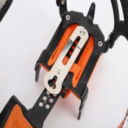 Aço inoxidável Ice Snow Crampons, Gripper de escalada antiderrapante, Capas de sapato, Spike Cleats, Skid Crampons para esporte, 12 dentes - Image 4