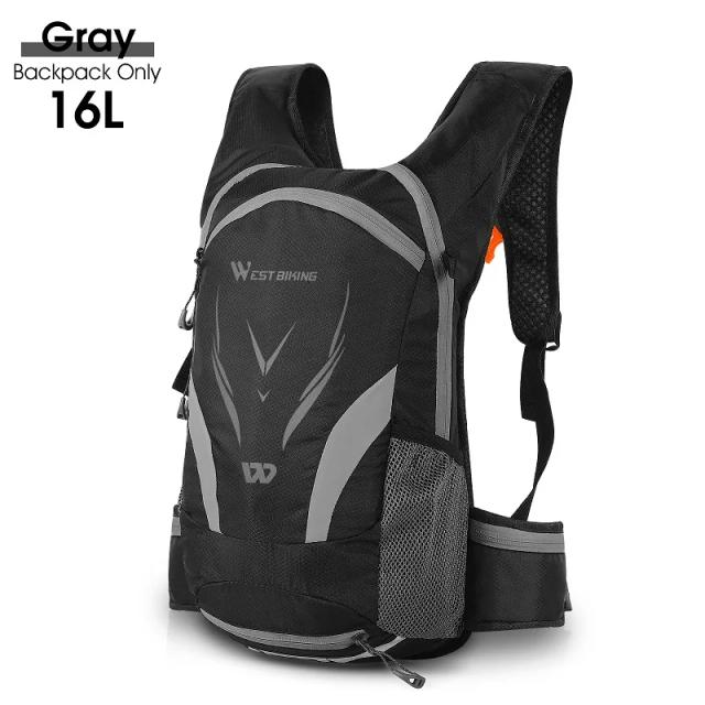 Mochila Ultraleve para Ciclismo Ocidental com Grande Capacidade de 16L para Hidratação em MTB, Estrada, Caminhadas e Escalada