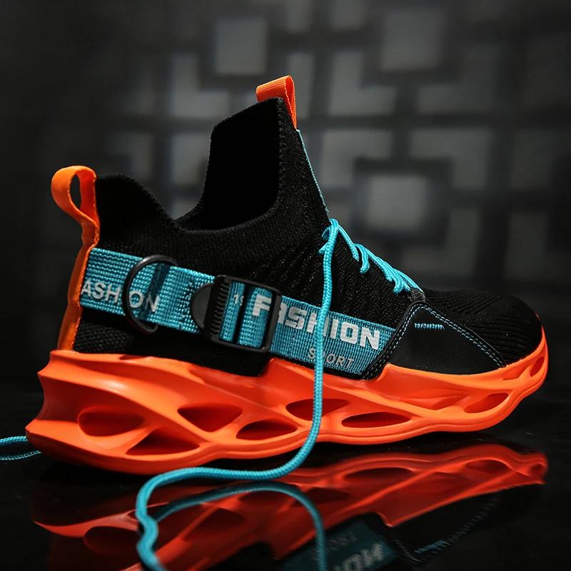 Sapatos de corrida respiráveis ao ar livre para homens, calçados esportivos esportivos, tênis de corrida macios confortáveis, alta qualidade, novo designer - Image 1