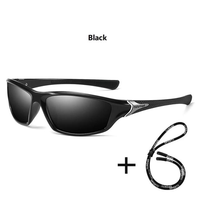 Óculos de Sol Polarizados com Corrente - Estilo Vintage e Proteção UV400 para Atividades ao Ar Livre como Pesca, Caminhadas, Ciclismo, Escalada e Esqui