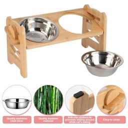 Potes de Alimentação Elevados Elevados para Animais De Estimação, Altura Ajustável, Tigela De Cachorro, Alimentador De Alimentos, Suprimentos De Gato - Image 3
