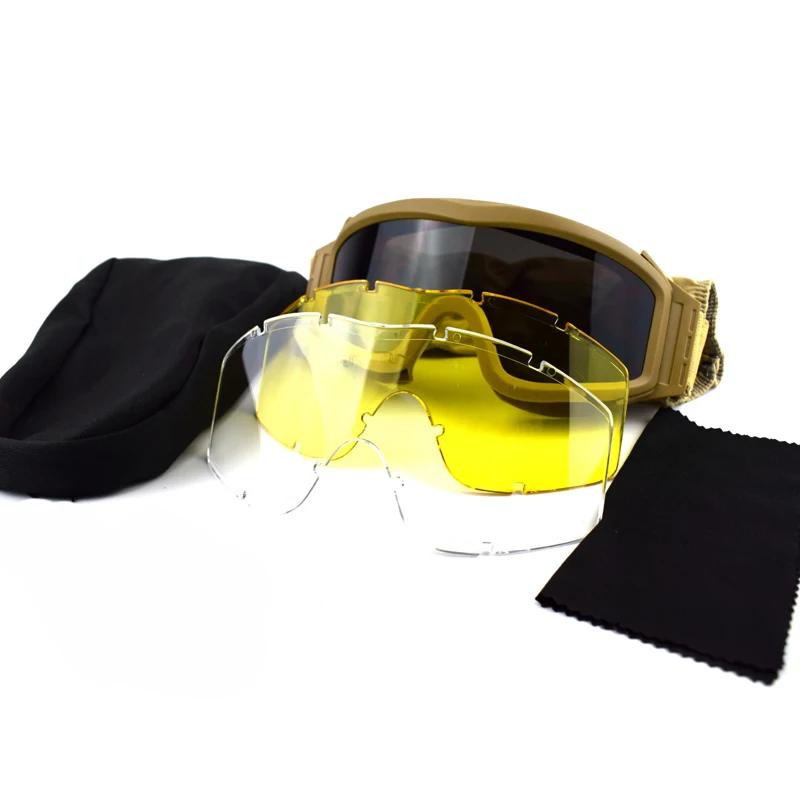 Óculos táticos ao ar livre para homens, óculos de proteção ocular, óculos de treinamento do exército, CS Shockproof Sports Air Gun Glasses - Image 1