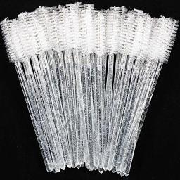 Descartável Crystal Eyelashes Brush Comb, Eye Lashes Extensão, Mascara Wands, Maquiagem Profissional, Ferramenta de Beleza, 50Pcs - Image 1