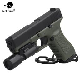 Tactical Pistol Shape Keychain, Arma G17 Arma Lanterna, Tendência Anel, Mini Decorações destacáveis portáteis, Presente de Tiro Paintball - Image 1