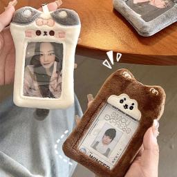 Porta-cartões fotográficos de pelúcia chaveiro kpop cartão de foto fichário kawaii álbum de fotos caso de cartão de foto cartões de ídolo coletar livro 40. - Image 5
