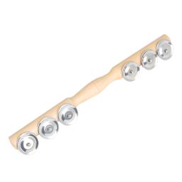 Única linha madeira mão sino para crianças, ritmo e Orff, brinquedo intelectual, instrumento de percussão, presente, 2 sinos, 3 sinos, 6 sinos - Image 4