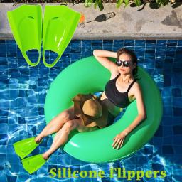 Silicone Nadadeiras de mergulho profissional para homens e mulheres, nadadeiras de treinamento de natação, nadadeiras curtas, mergulho, equipamento de natação - Image 1