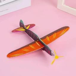 2 pçs 3d mão jogar voando planador aviões espuma diy avião festa enchimentos crianças fontes de festa presente modelo brinquedos jogo - Image 5