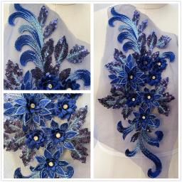3D Bordado Laço Material Colorido, vestidos De Noiva, Trajes De Desempenho De Palco, Artesanato Decorativo, DIY Costura, 18 Cores - Image 3