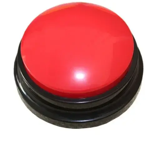 Brinquedo gravador de voz: caixa de som interativa com botão gravável para treinamento e comunicação divina