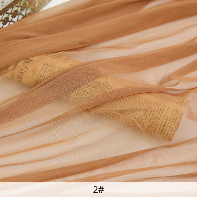 Malha Esticável Nude para Costura de Vestidos de Noiva e Dança - Material DIY 4 Vias, 1 Jarda