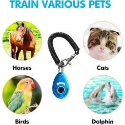 Dog Training Clicker com alça ajustável, leve durável, fácil de usar, gatos, cachorro, pássaros, cavalos, produto pet - Image 4