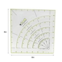 Multifuncional Patchwork Cloth Quilting Régua, Arcs e Fan Quilt Circle Cutter, DIY Costura Artesanato Ferramentas - Image 6