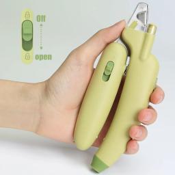Profissional Pet Nail Clippers com Luz LED, Ferramenta de Corte para Cães e Gatos, Animais Recomendados - Image 2