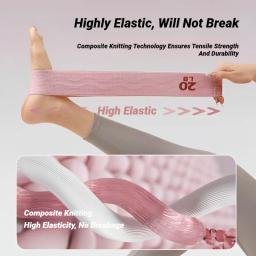 Faixas elásticas de treino antiderrapante agachamento portátil glúteo coxa yoga equipamentos de ginástica resistência para pernas e bunda quadril espólio fitness - Image 4