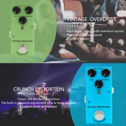 O pedal da guitarra elétrica, multi efeitos, processador sadio, baixo, CC 9v, desvio verdadeiro, parte da guitarra - Image 5