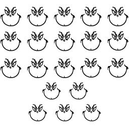 Decoração De Natal Adesivos Para Enfeites De Bola, Decalques De Vinil, DIY, 20 Pcs - Image 4
