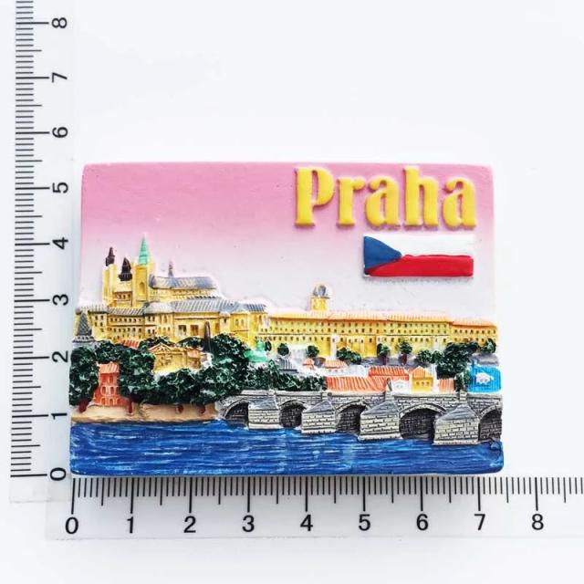 Lembranças turísticas da república checa ímãs de geladeira praga viajando adesivos de geladeira adesivos magnéticos para placa de mensagem presentes agradáveis