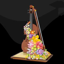 Mini Piano com Luz, Violino, Instrumento Musical, Flor, Decoração de Casa, Presente de Natal, Brinquedos para Crianças e Adultos - Image 4