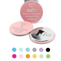 Personalizado geladeira ímã abridor de garrafas, Boy Girl Batismo Favor, Primeira Comunhão Lembrança, Batizado Presente para Guest, 20pcs - Image 3