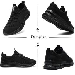Homens tênis de corrida rendas até sapatos esportivos leves e confortáveis respirável tênis caminhada tenis masculino zapatillas hombre - Image 3