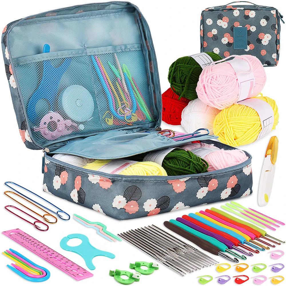 Kit Crochet para Iniciantes e Adultos, Agulhas de Tricô para Iniciantes e Crianças, Ideal Iniciante - Image 1