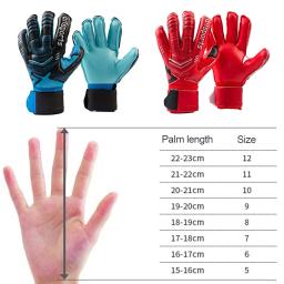 Luvas de goleiro de futebol, aderência forte para luvas de goleiro de futebol com tamanho 5/6/7/8/9/10/11 para crianças, jovens e adultos - Image 6