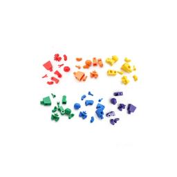 10 pçs/lote blocos de construção cor sólida mini boneca tijolo sem impressão 40 cores figuras tijolos moc acessório exibição brinquedo presente do miúdo - Image 2