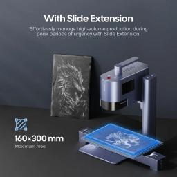 Laserpecker máquina de gravação portátil 20w diodo de fibra laser azul 8k com conexão usb wi-fi para metal plástico corte madeira lp5 - Image 2
