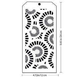 Stencil sem costura para pintura, carimbos Scrapbooking, álbum decorativo em relevo cartões de papel, artesanato DIY, 12x24 cm - Image 2