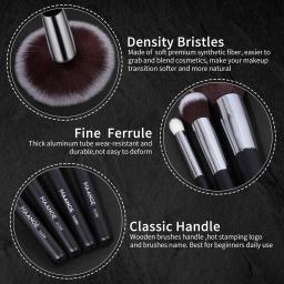 Escovas de maquiagem profissional Set Cosméticos Beleza Ferramentas, Fundação, Sombra, Corretivo, Mistura, Fluffy Cerdas Em Pó, 30Pcs - Image 4