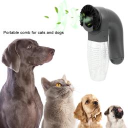 Portable Pet Grooming Aspirador de pó, cão removedor de sucção, Shaver, escova de depilação para cães e gatos de cabelos longos e curtos - Image 1
