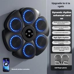 Máquina de boxe suspensa inteligente para adultos, treinador infantil, alvo de parede para boxe doméstico, música bluetooth - Image 3