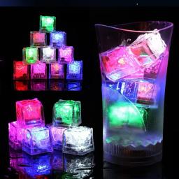 LED Light Cubes De Gelo Para Festa, Copo Luminoso, Lâmpada Da Noite, Bar Decoração, Casamento, 5 PCs - Image 2