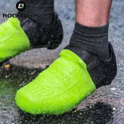 ROCKBROS Tampa Da Sapata Impermeável, Silicone Ciclismo Overshoes, Bicicleta Pé Toe Covers, Resistente ao Desgaste MTB Road Bike Bloqueio Protector - Image 1
