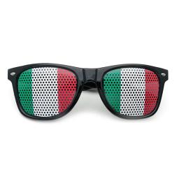 Mini bandeira da Itália para o futebol europeu, adereços para eventos esportivos, acessórios para fãs, óculos de sol com banner italiano - Image 1