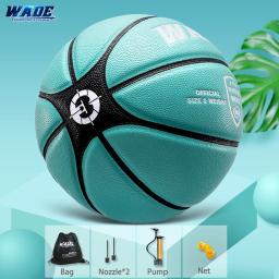 Bola de basquete de couro PU para adultos e crianças, bola interna com ferramentas gratuitas, WADE Número 3, tamanho 7, presente original - Image 2