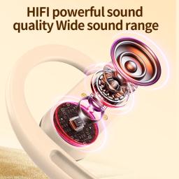 Fone de ouvido sem fio bluetooth fone inteligente toque ajustável esportes à prova dwaterproof água estéreo música para todos os smartphones - Image 6