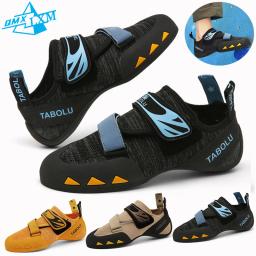 LiXingMing-Sapatos de escalada profissional para homens, malha antiderrapante, tênis de treinamento Bouldering, iniciantes - Image 1