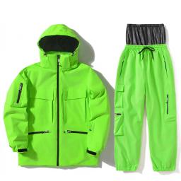 Roupas de esqui femininas e masculinas, jaqueta de esqui, conjuntos de roupas de neve para snowboard, jaquetas e calças de esqui, traje esportivo ao ar livre para unsex - Image 1
