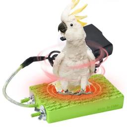 Poleiros aquecidos para pássaros 5w aquecedor de pássaros plano termostático para gaiola segura suporte de poleiro de pássaros mais quente para pássaros papagaios hamsters - Image 1