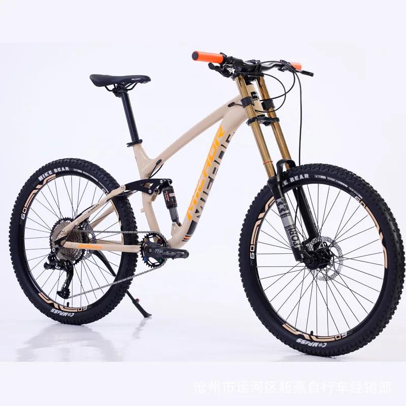 Liga de alumínio mountain bike para adultos ciclismo cidade 11 velocidade dupla amortecimento downhill dh bicicleta mtb cauda macia 26/27.5 polegada 2023 - Image 1