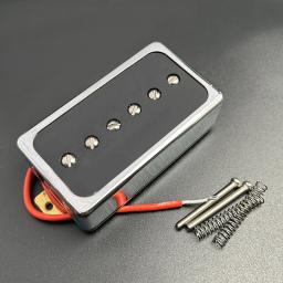 P90 estilo guitarra elétrica captador, Humbucker tamanho, Single Coil, pescoço e ponte, guitarra peças e acessórios, cromo, ouro - Image 5