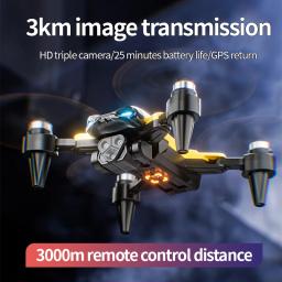 2024 novo drone m5 8k câmera tripla profissional motor sem escova posicionamento de fluxo óptico dobrável quadcopter rc dron brinquedos presentes - Image 4