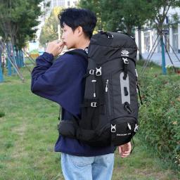 Mochila de acampamento com capa de chuva para homens e mulheres, bolsa de viagem, escalada, caminhadas, trekking, montanhismo ao ar livre, esportes, sacos de hidratação - Image 2