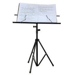 Foldable Music Sheet Tripod Stand, Suporte de aço inoxidável Desktop Music, Suporte ajustável com saco, Acessórios para instrumentos musicais - Image 2