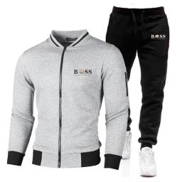 Conjunto de calças temperadas de beisebol masculino, conjunto esportivo, moda clássica, novo estilo, primavera e outono, 2024 - Image 6