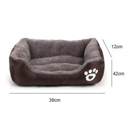 Oxford pano Pet Bed, confortável ninho de lã, gaiola para cães Almofada, Casinha de cachorro de inverno impermeável Sofá de dormir de pelúcia - Image 5