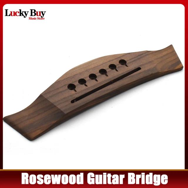 Ponte de alta qualidade para guitarra acústica em rosewood - Peças de reposição e acessórios essenciais