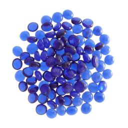 Mármores de vidro premium para aquário, aquário sólido, seixos, enchimento do vaso, grânulos de cristal, mesa scatter, azul escuro, 100pcs - Image 4